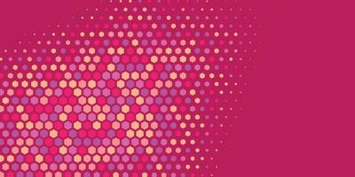 Geometric abstract Hexagon Two Color Background vector