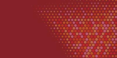 Geometric abstract Hexagon Two Color Background vector