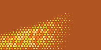 Geometric abstract Hexagon Two Color Background vector