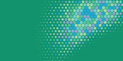 Geometric abstract Hexagon Two Color Background vector