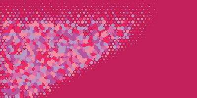 Geometric abstract Hexagon Two Color Background vector