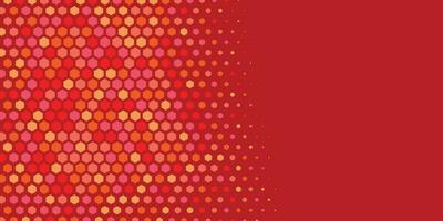 Geometric abstract Hexagon Two Color Background vector