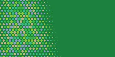 Geometric abstract Hexagon Two Color Background vector