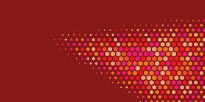 Geometric abstract Hexagon Two Color Background vector