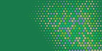 Geometric abstract Hexagon Two Color Background vector