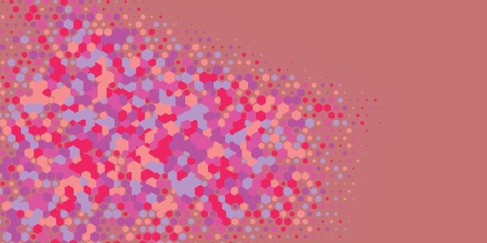 Geometric abstract Hexagon Two Color Background vector