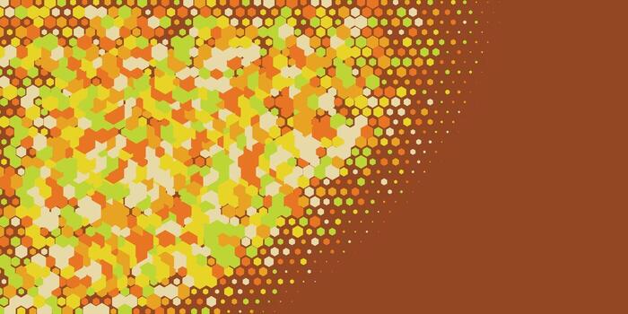 Geometric abstract Hexagon Two Color Background vector