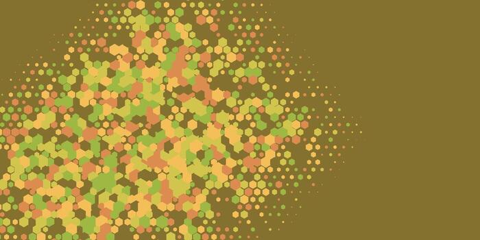 Geometric abstract Hexagon Two Color Background vector