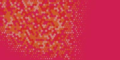 Geometric abstract Hexagon Two Color Background vector