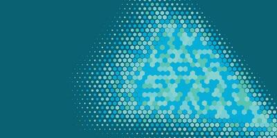 Geometric abstract Hexagon Two Color Background vector