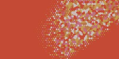 Geometric abstract Hexagon Two Color Background vector