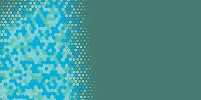 Geometric abstract Hexagon Two Color Background vector