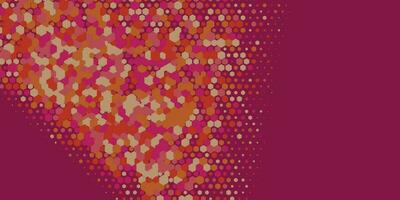 Geometric abstract Hexagon Two Color Background vector