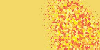 Geometric abstract Hexagon Two Color Background vector
