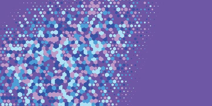 Geometric abstract Hexagon Two Color Background vector