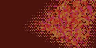 Geometric abstract Hexagon Two Color Background vector