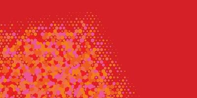 Geometric abstract Hexagon Two Color Background vector