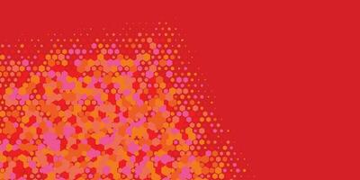 Geometric abstract Hexagon Two Color Background vector