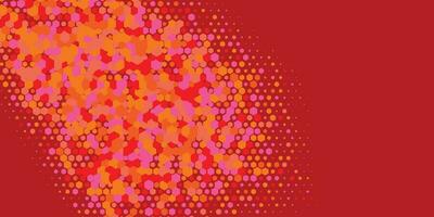 Geometric abstract Hexagon Two Color Background vector