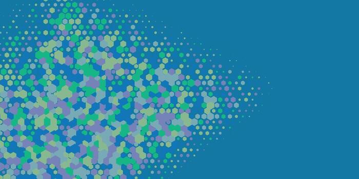 geométrico resumen hexágono dos color antecedentes vector