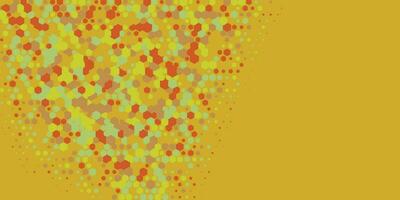 Geometric abstract Hexagon Two Color Background vector