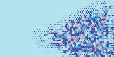 geométrico resumen hexágono dos color antecedentes vector