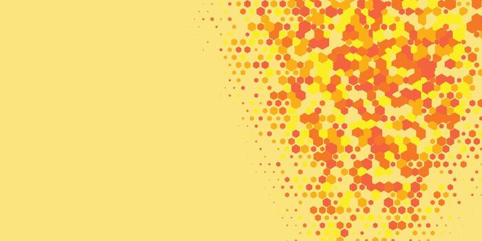 Geometric abstract Hexagon Two Color Background vector