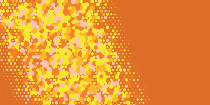 Geometric abstract Hexagon Two Color Background vector