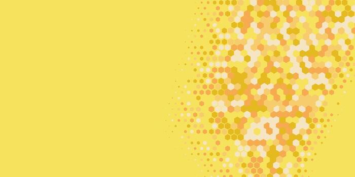 Geometric abstract Hexagon Two Color Background vector