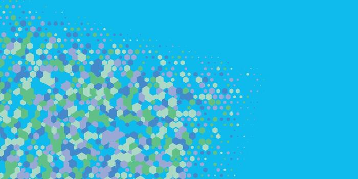 Geometric abstract Hexagon Two Color Background vector