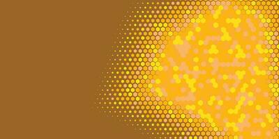 Geometric abstract Hexagon Two Color Background vector