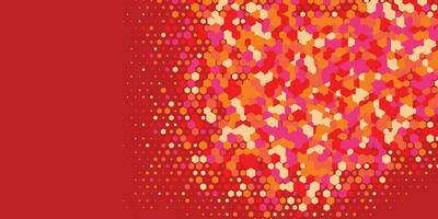 Geometric abstract Hexagon Two Color Background vector