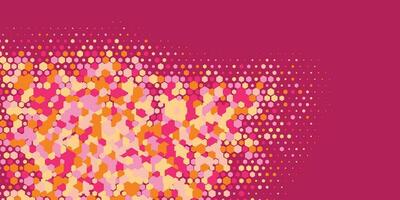 Geometric abstract Hexagon Two Color Background vector