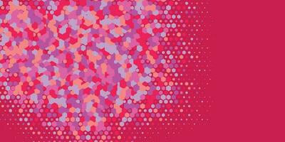 Geometric abstract Hexagon Two Color Background vector