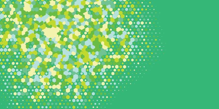 Geometric abstract Hexagon Two Color Background vector