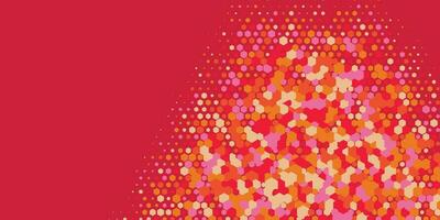 Geometric abstract Hexagon Two Color Background vector