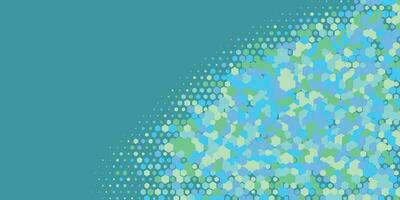 Geometric abstract Hexagon Two Color Background vector