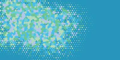 Geometric abstract Hexagon Two Color Background vector