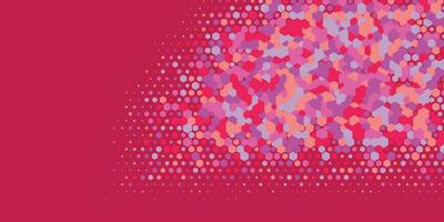 Geometric abstract Hexagon Two Color Background vector