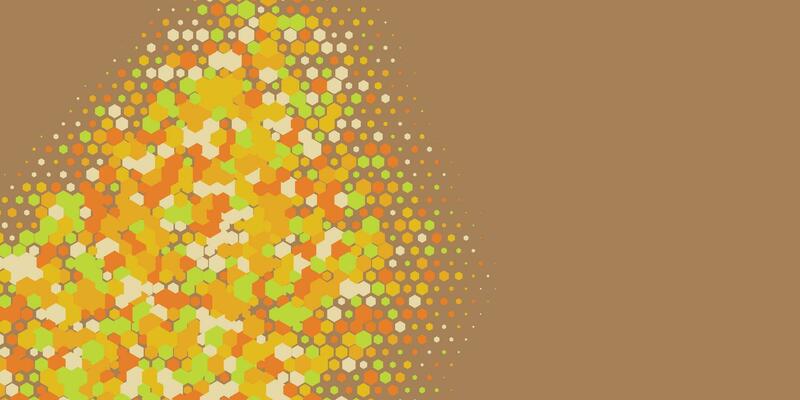 Geometric abstract Hexagon Two Color Background