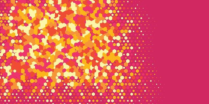 Geometric abstract Hexagon Two Color Background vector