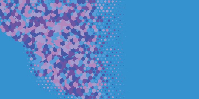 geométrico resumen hexágono dos color antecedentes vector