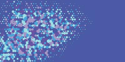 Geometric abstract Hexagon Two Color Background vector