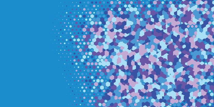 Geometric abstract Hexagon Two Color Background vector