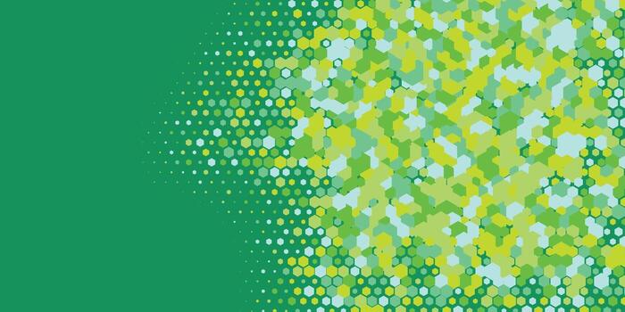 Geometric abstract Hexagon Two Color Background vector