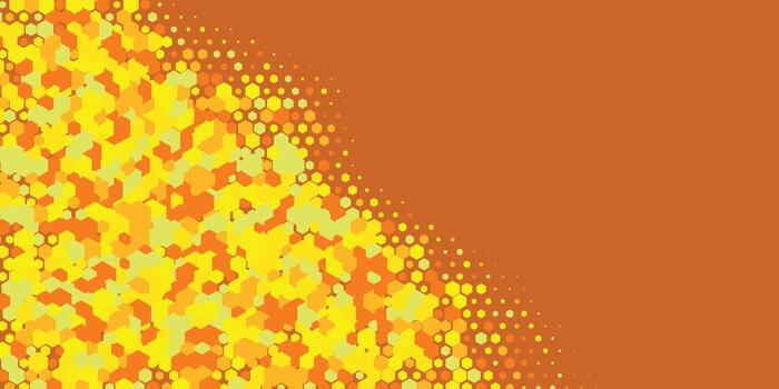 Geometric abstract Hexagon Two Color Background vector