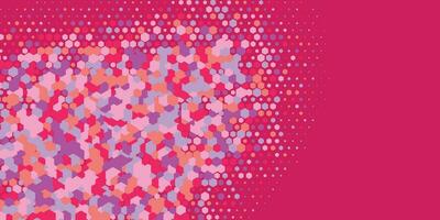 Geometric abstract Hexagon Two Color Background vector