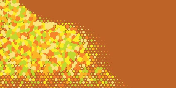 Geometric abstract Hexagon Two Color Background vector