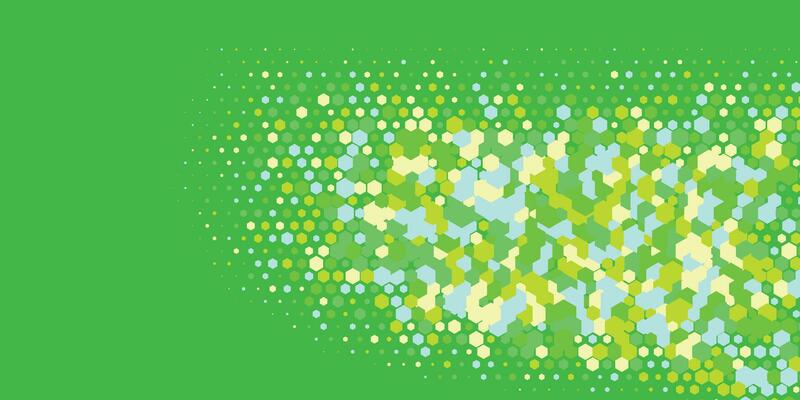 Geometric abstract Hexagon Two Color Background
