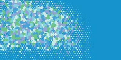 Geometric abstract Hexagon Two Color Background vector